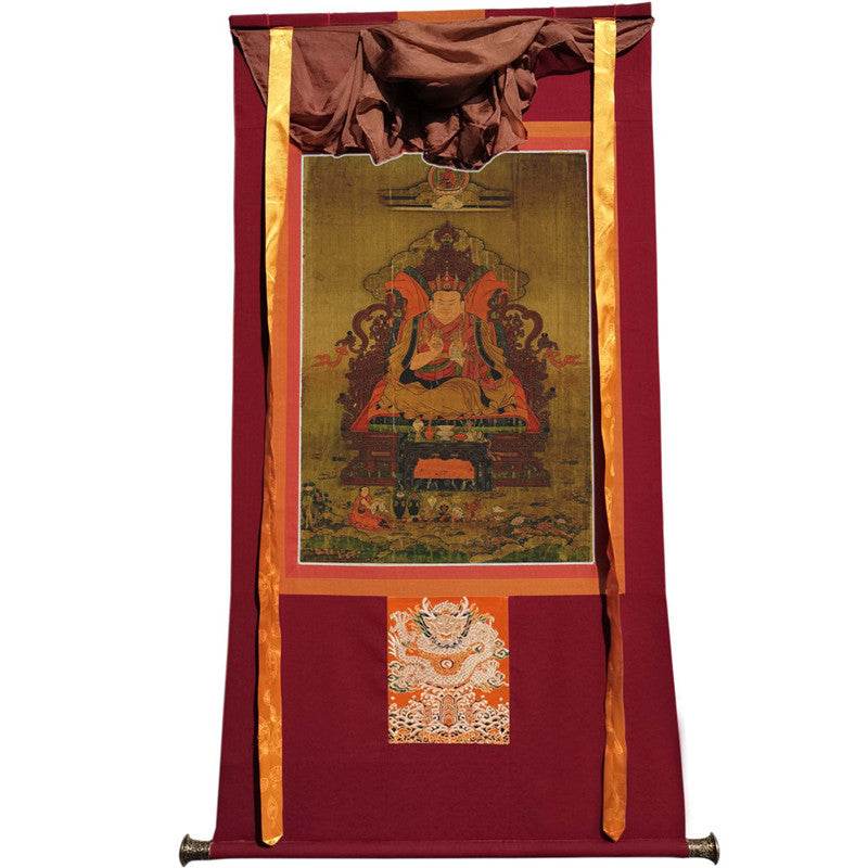 Tenth Shamarpa,Mipam Chodrup Gyatso Image - Tibetan thangka painting, view 12