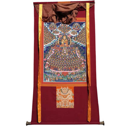 Je Tsongkhapa Refuge Tree Image - Tibetan thangka painting, view 12