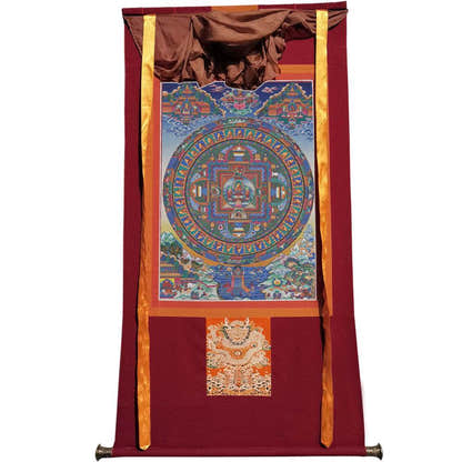 Shakyamuni Image - Tibetan thangka painting, view 12