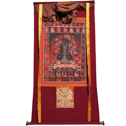 Mahakala - Tibetan thangka painting, view 7