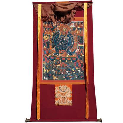Yamantaka \ Vajrabhairava Image - Tibetan thangka painting, view 12