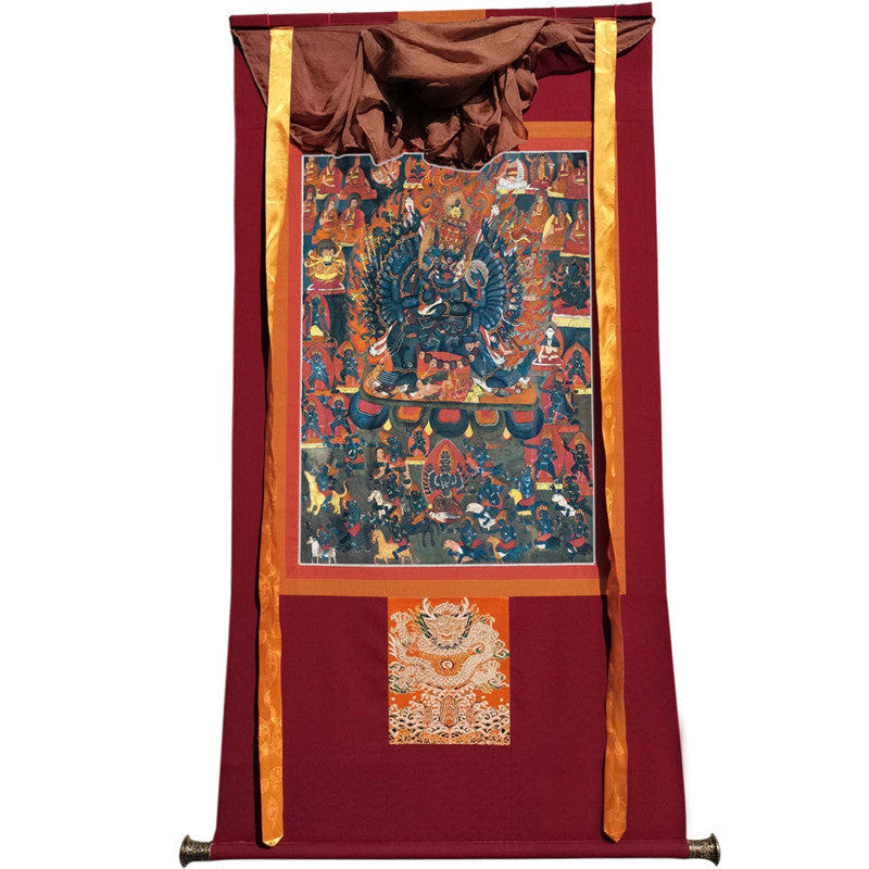 Yamantaka \ Vajrabhairava Image - Tibetan thangka painting, view 12