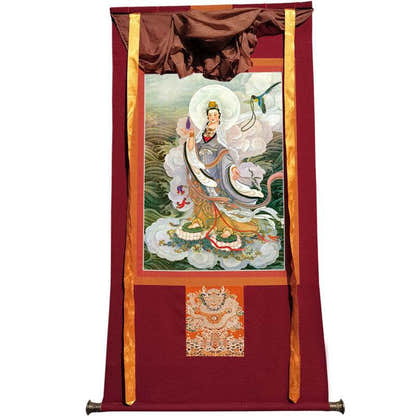 Avalokitesvara Image - Tibetan thangka painting, view 12