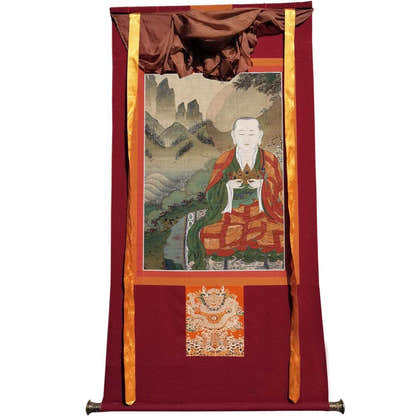 Amitabha Buddha - Tibetan thangka painting, view 7