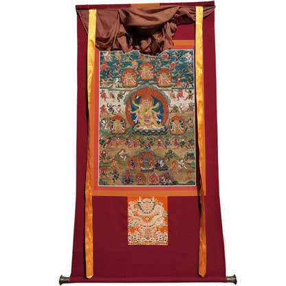 Vajrakilaya - Dorje Phurba - 16th Century Old Version - Tibetan thangka painting, view 7