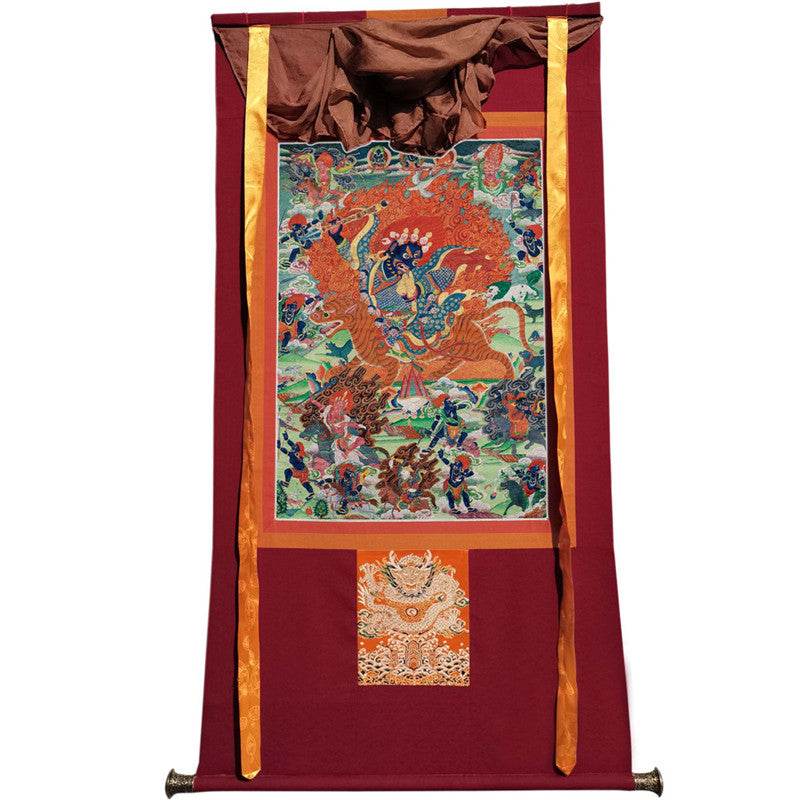 Guru Rinpoche Image - Tibetan thangka painting, view 12