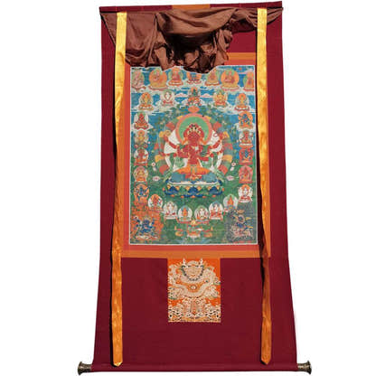 kurukulla - Tibetan thangka painting, view 7