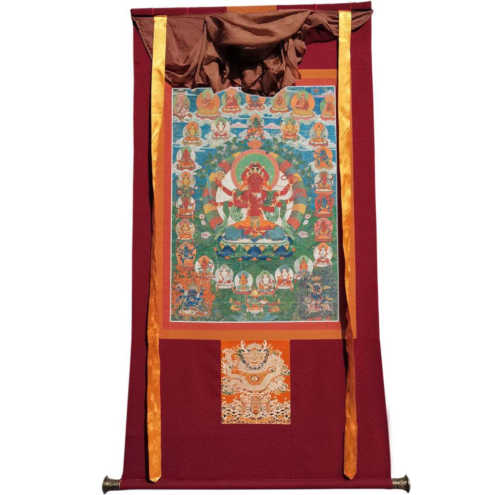 kurukulla - Tibetan thangka painting, view 7