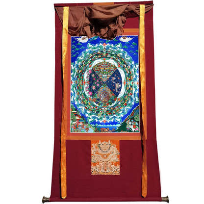 The three realms of samsāra - Tibetan thangka painting, view 7