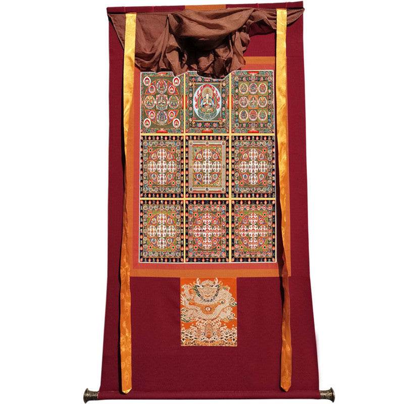 Vajradhatu Mandala Image - Tibetan thangka painting, view 12