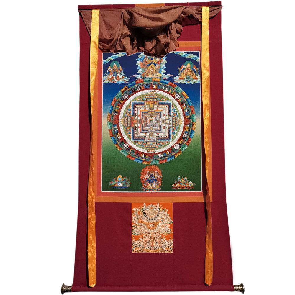 Kalacakravajra Mandala Thangka - Tibetan thangka painting, view 7