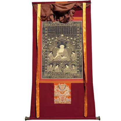 Viśvabhu - Tibetan thangka painting, view 7