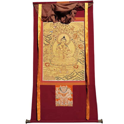 Vajrasatva Image - Tibetan thangka painting, view 12
