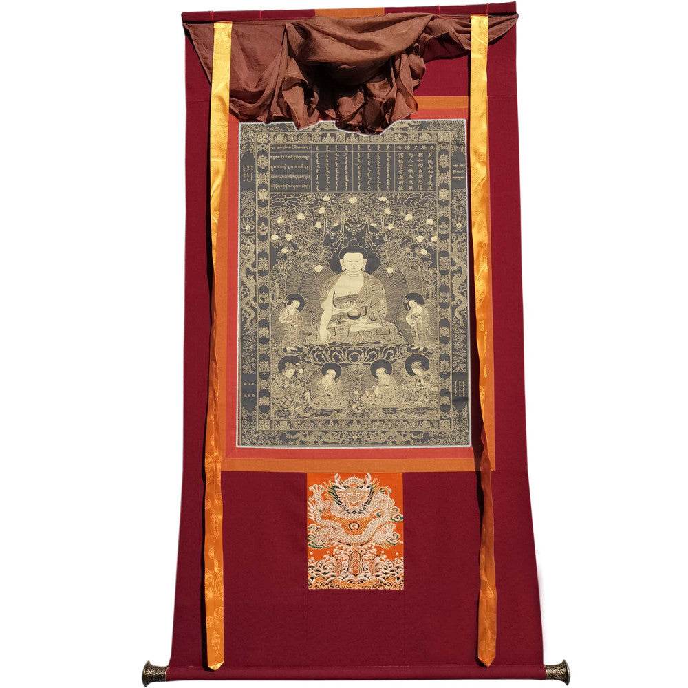 Vipasyin - Tibetan thangka painting, view 7