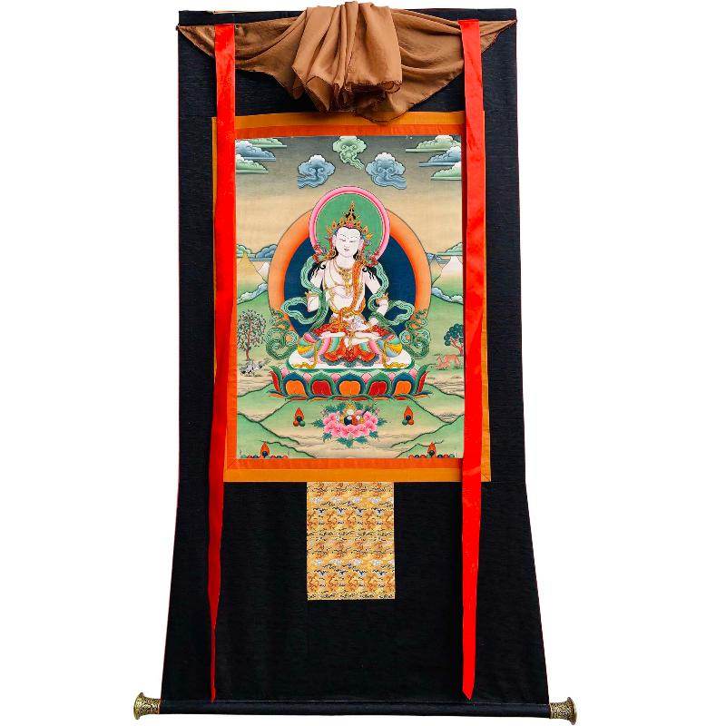 Vajrasattva - Tibetan thangka painting, view 23