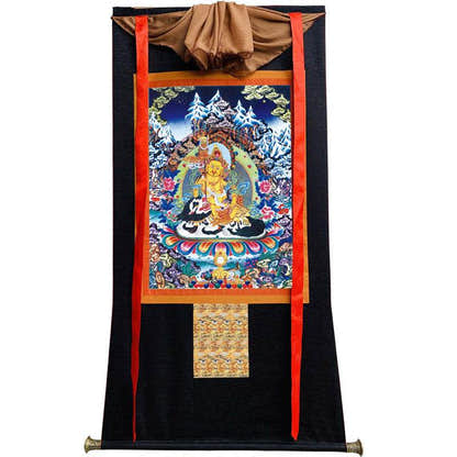 Vaisravana Image - Tibetan thangka painting, view 13