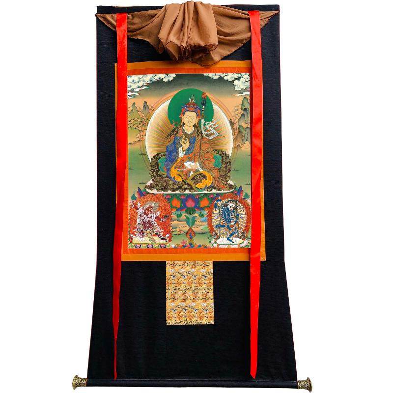 Padmasambhava - Guru Rinpoche - Tibetan thangka painting, view 8