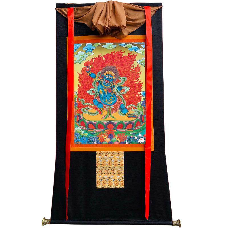 Vajrapani - Tibetan thangka painting, view 8
