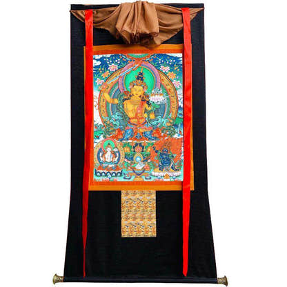 Manjusri Thangka - Tibetan thangka painting, view 23