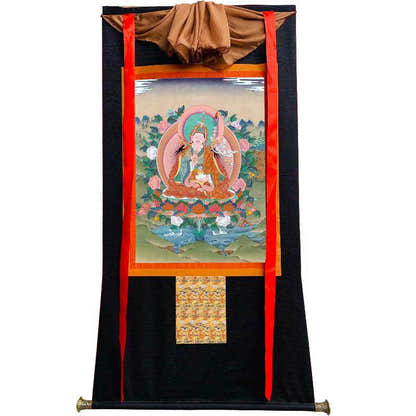 Padmasambhava - Guru Rinpoche - Tibetan thangka painting, view 23