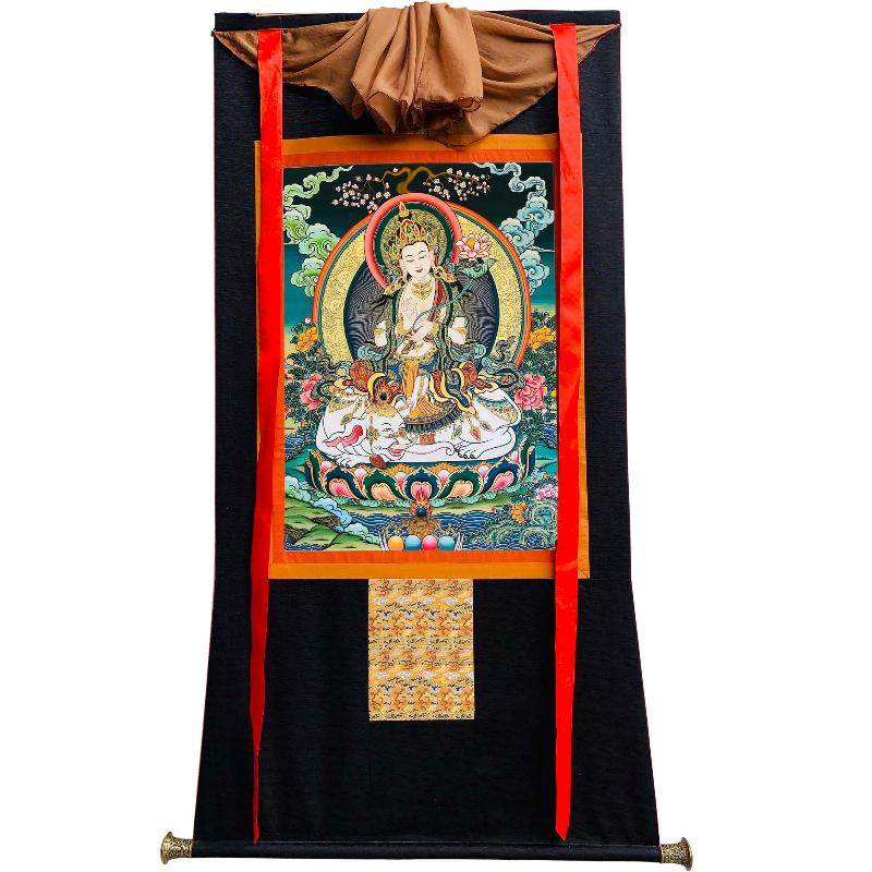 Samantabhadra Thangka - Tibetan thangka painting, view 8
