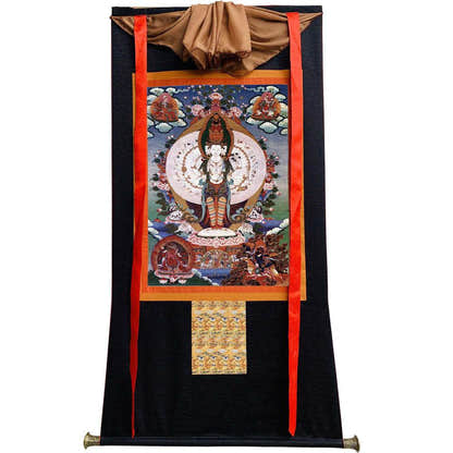 1000 Arms Avalokiteshvara Image - Tibetan thangka painting, view 13