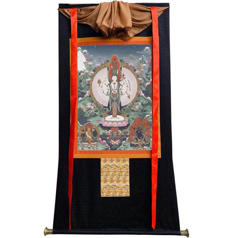 1000 Arms Avalokiteshvara Image - Tibetan thangka painting, view 13