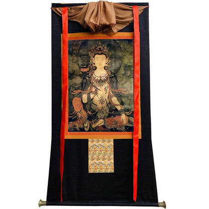 Samantabhadra Image - Tibetan thangka painting, view 13
