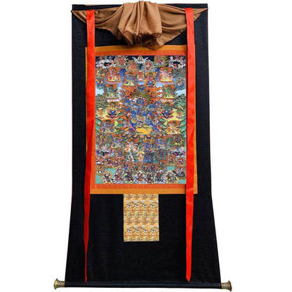 Vajrakilaya Image - Tibetan thangka painting, view 13