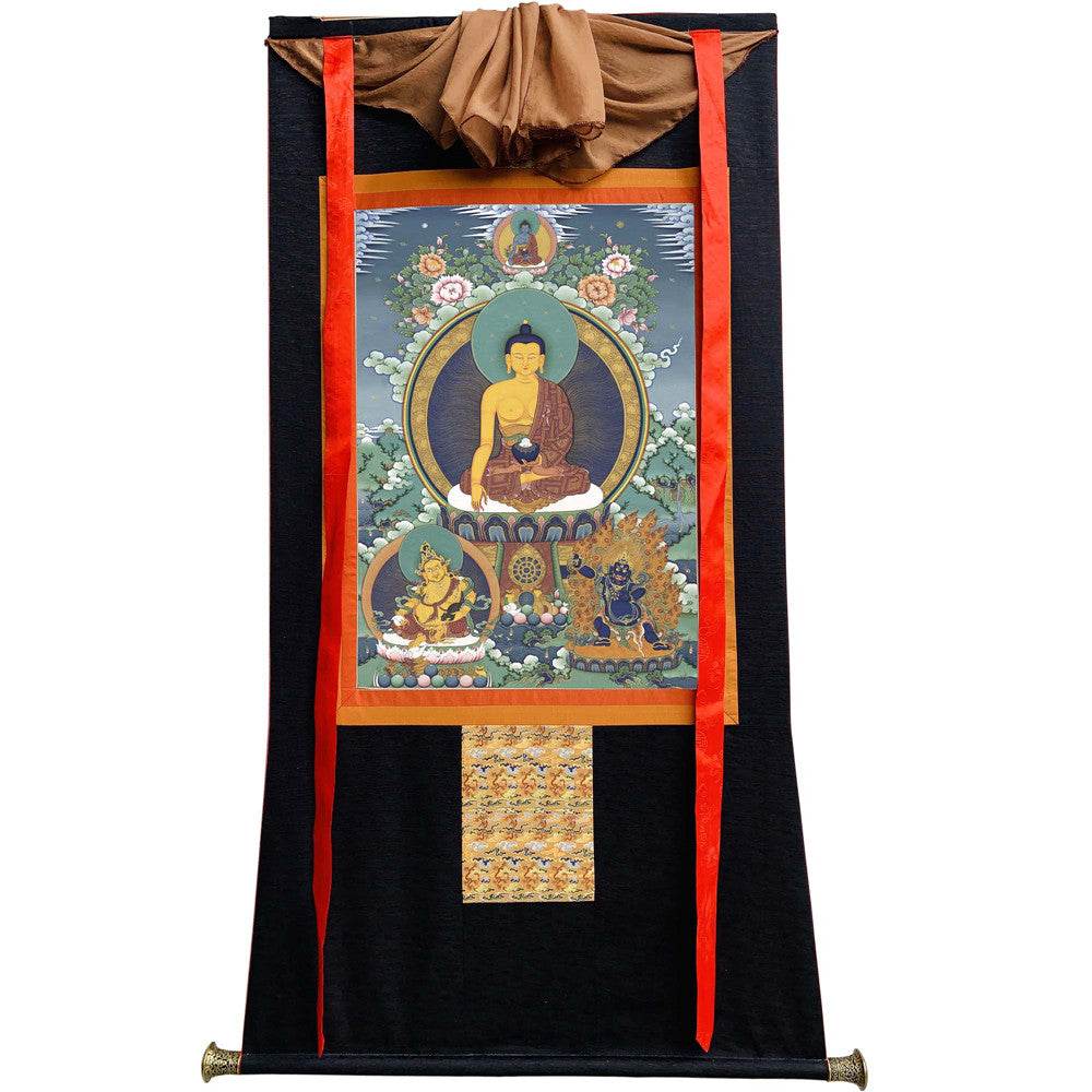 Shakyamuni - 18th Century - Tibetan thangka painting, view 8