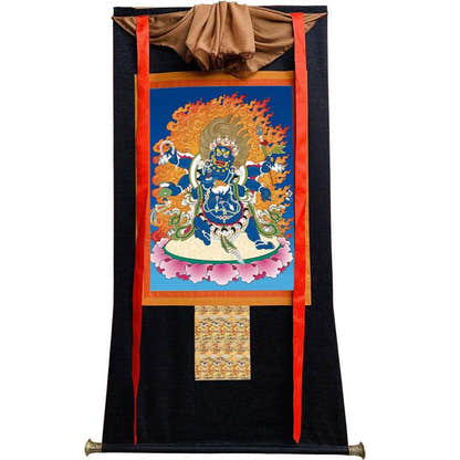 Mahakala Image - Tibetan thangka painting, view 13