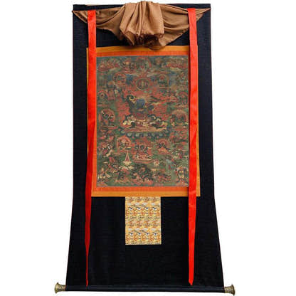 Legden Mahakala Image - Tibetan thangka painting, view 13