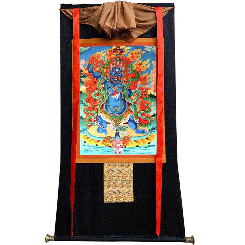 Mahakala Image - Tibetan thangka painting, view 13