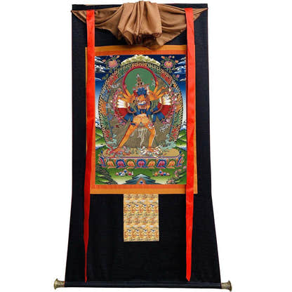 Kalacakravajra Thangka - Tibetan thangka painting, view 8