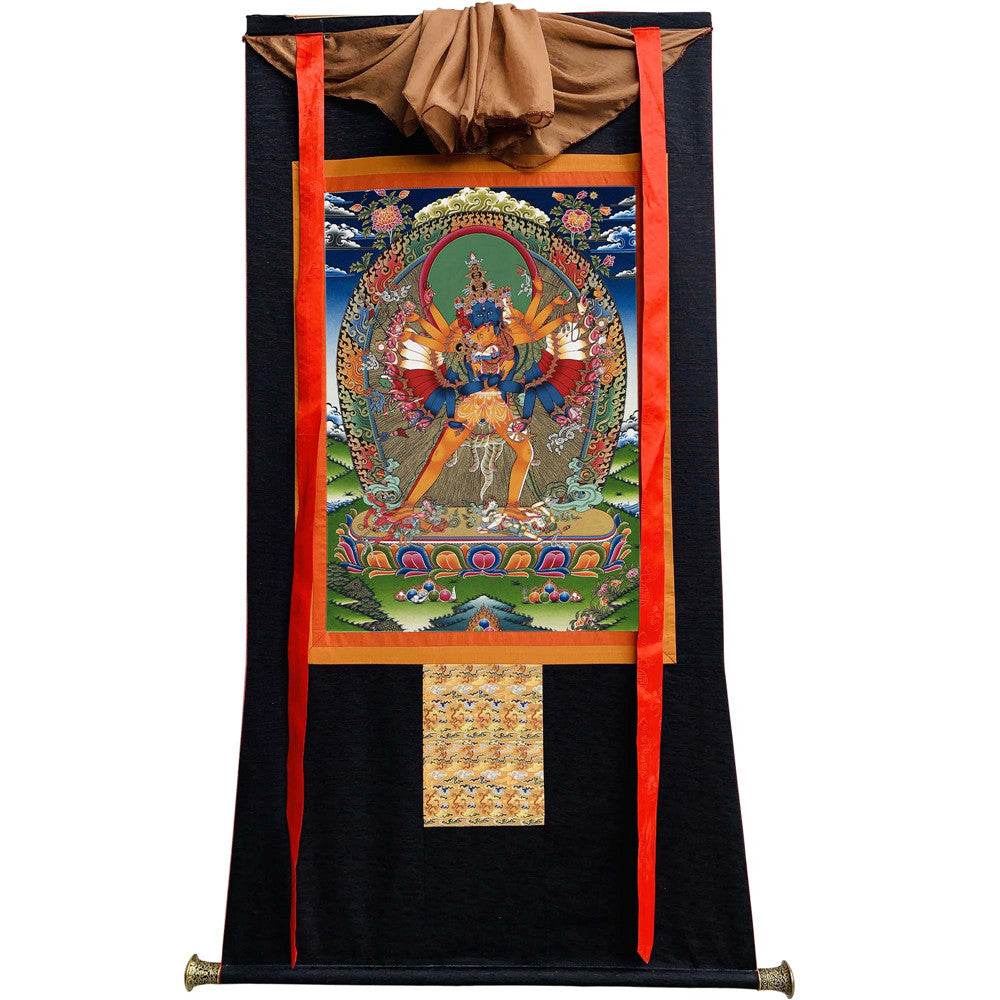 Kalacakravajra Thangka - Tibetan thangka painting, view 8