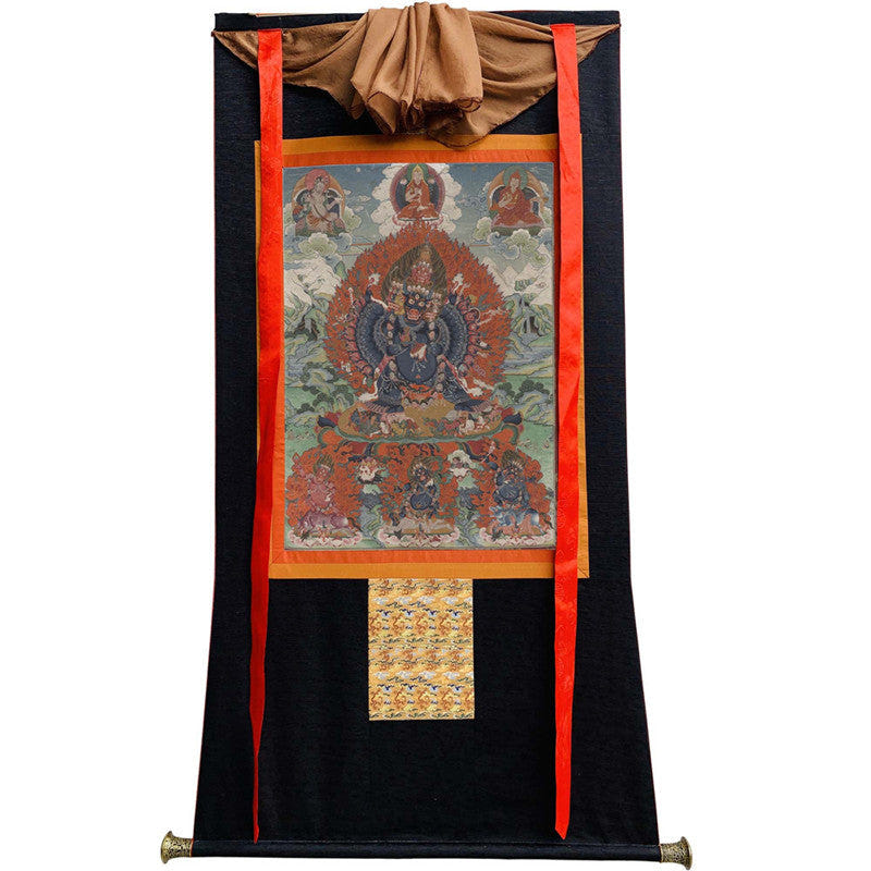 Yamantaka \ Vajrabhairava Image - Tibetan thangka painting, view 13