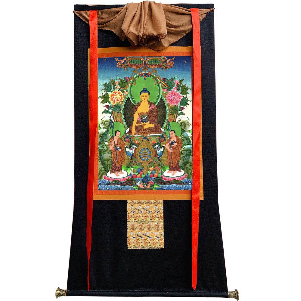 Shakyamuni Image - Tibetan thangka painting, view 13