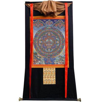 Shakyamuni Image - Tibetan thangka painting, view 13