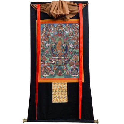 Manjusri - Tibetan thangka painting, view 8