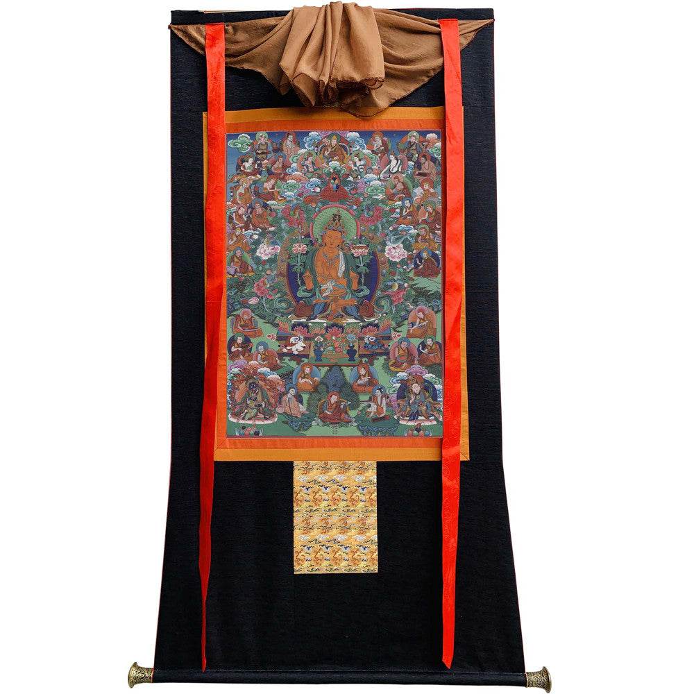 Manjusri - Tibetan thangka painting, view 8