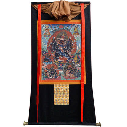 Yamantaka \ Vajrabhairava Image - Tibetan thangka painting, view 13