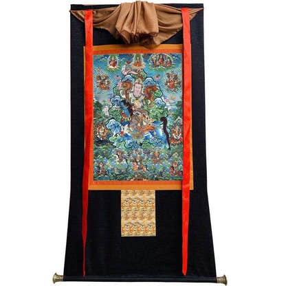 King Gesar Image - Tibetan thangka painting, view 13