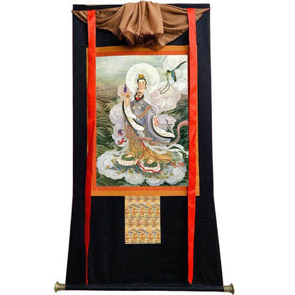 Avalokitesvara Image - Tibetan thangka painting, view 13
