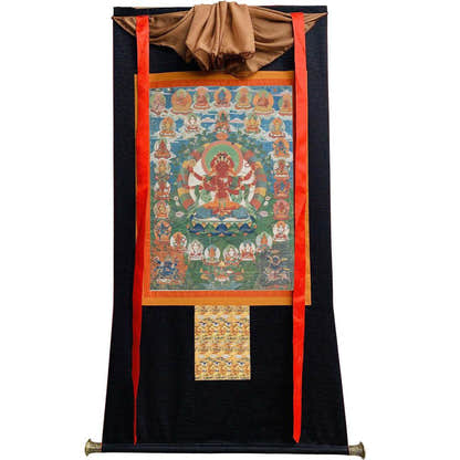 kurukulla - Tibetan thangka painting, view 8