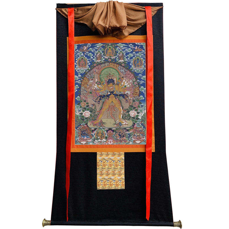 Kalacakravajra Image - Tibetan thangka painting, view 13