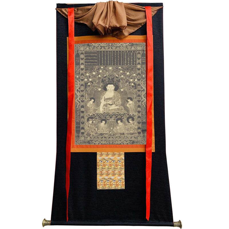 Vipasyina Buddha Image - Tibetan thangka painting, view 13