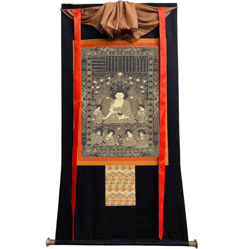 Viśvabhu - Tibetan thangka painting, view 8