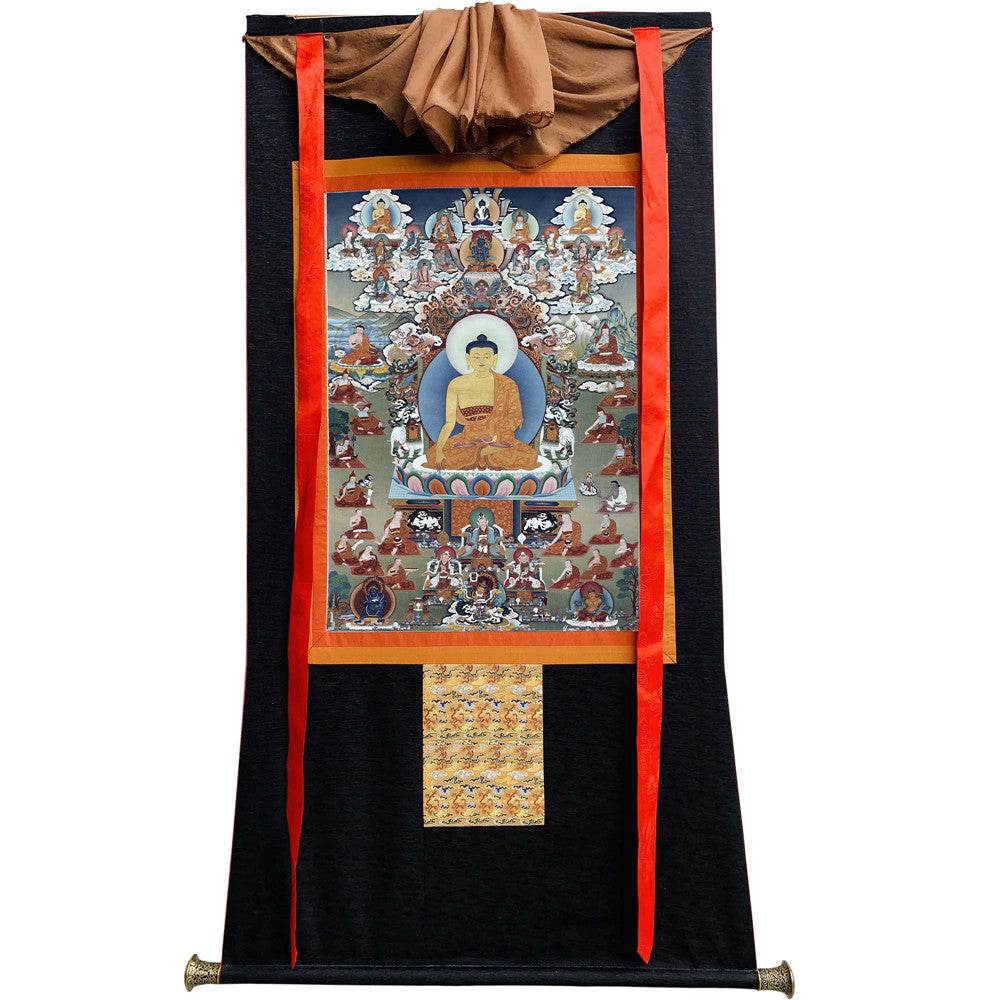 Shakyamuni Image - Tibetan thangka painting, view 13