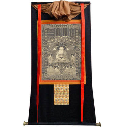 Krakucchanda Buddha Image - Tibetan thangka painting, view 13