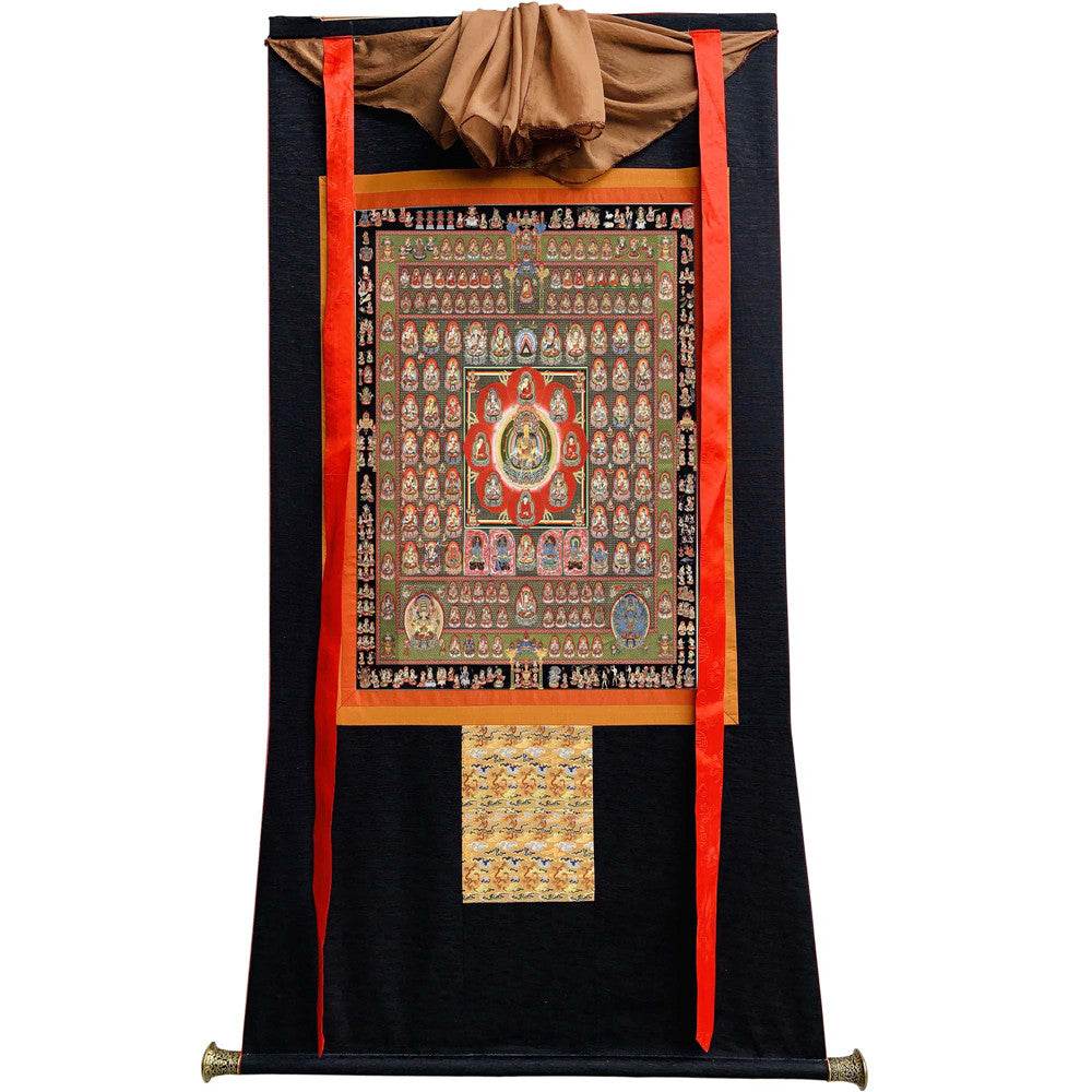 Garbha-dhatu-mandala Image - Tibetan thangka painting, view 13